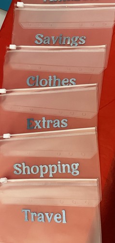Cash envelopes stuffing - cash,