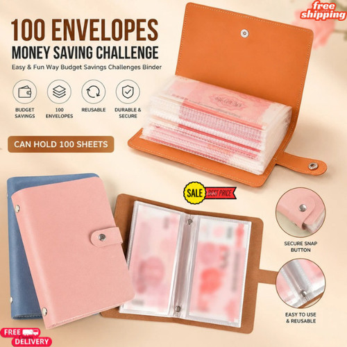 100 envelope challenge cash - 100,