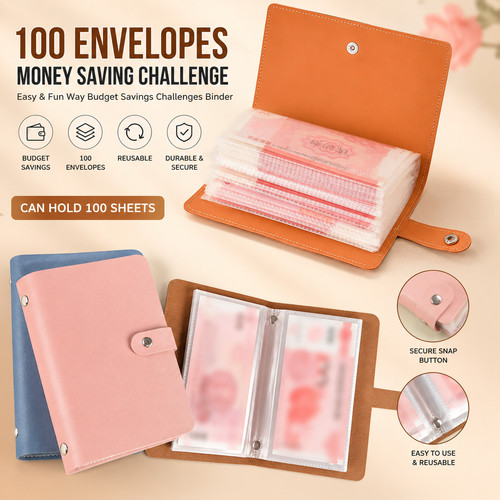 100 envelope challenge cash - challenge,