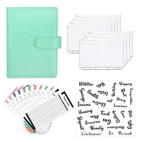 Leather budget binder - a6,