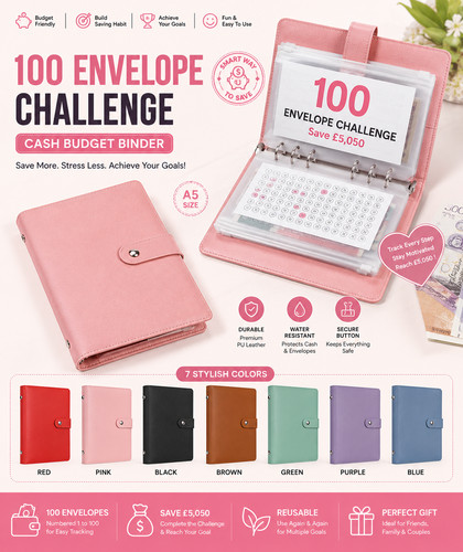 100 envelope money saving - money,