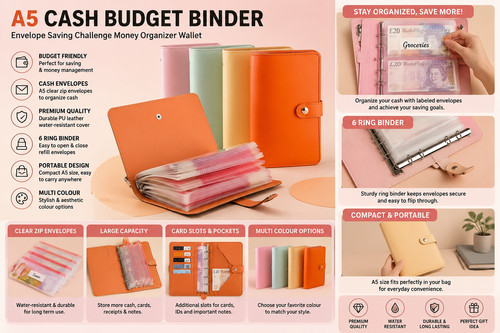 Cash budget binder - budget, 100