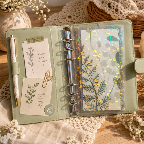 Botanical budget binder - a6,