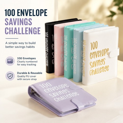 100 envelope challenge cash - challenge,